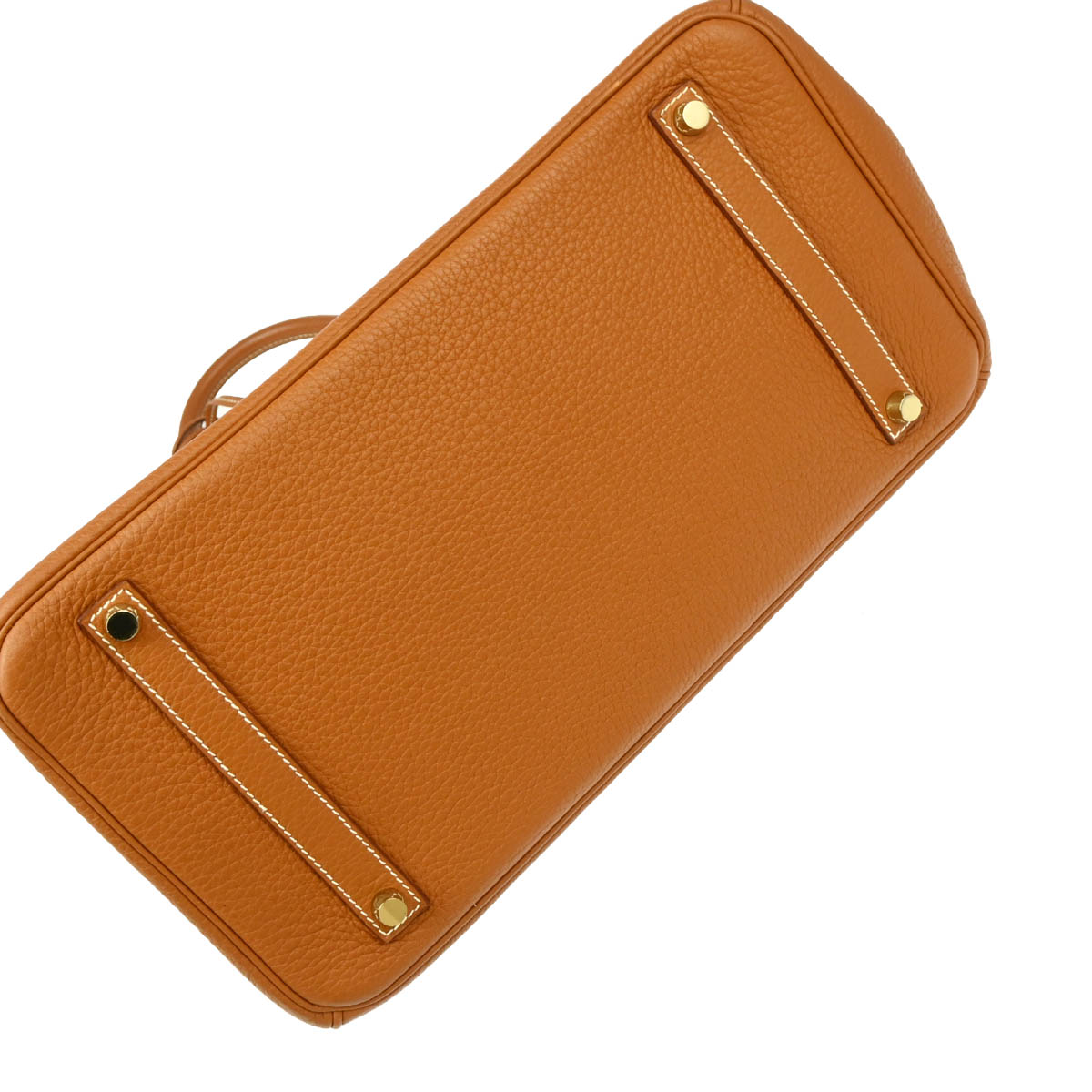 Hermes 2009 Gold Taurillon Clemence Birkin 35 Handbag
