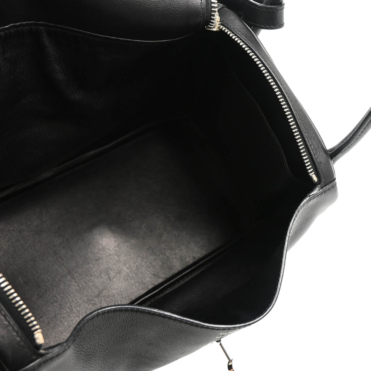 Hermes 2006 Black Evercalf Lindy 30 Shoulder Bag
