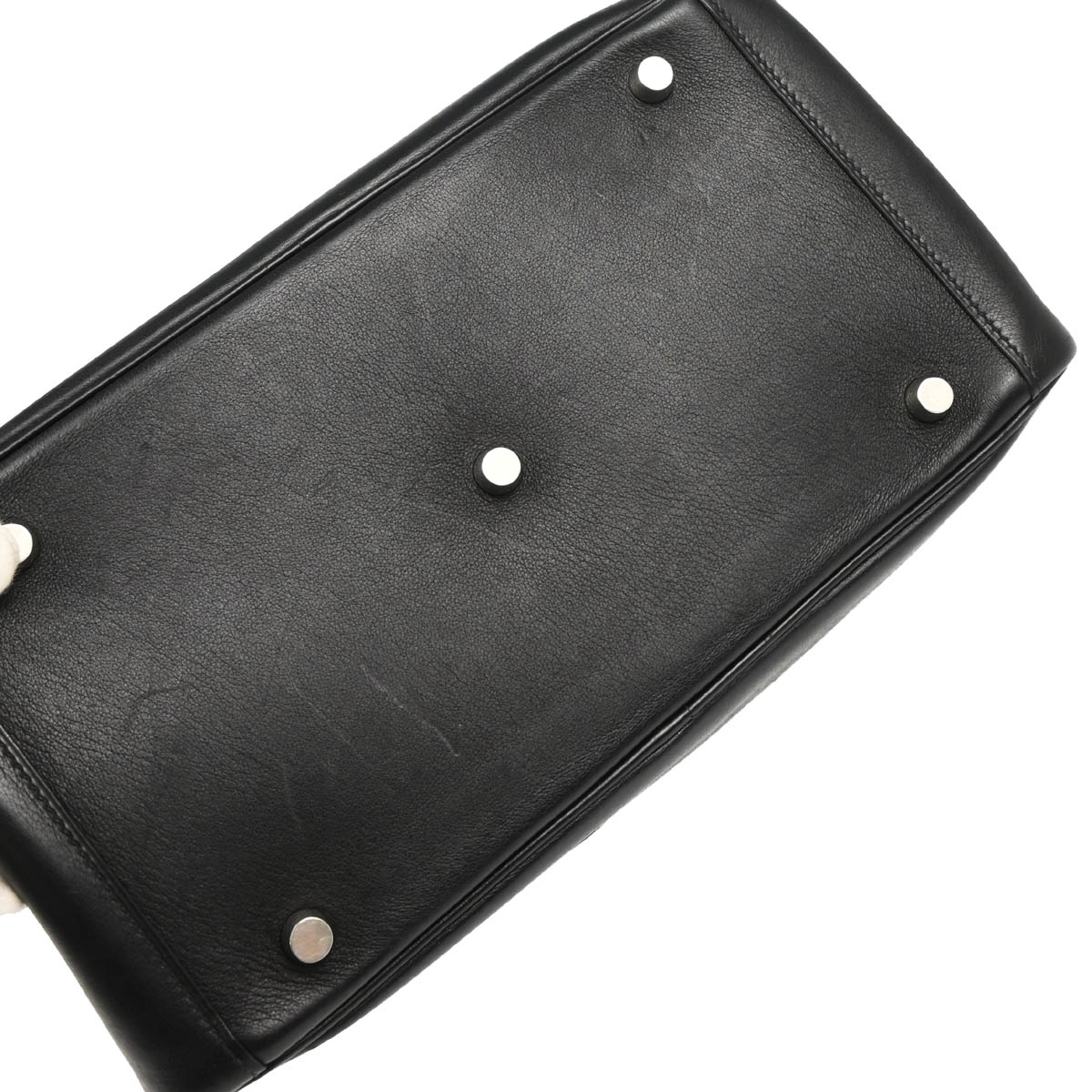 Hermes 2006 Black Evercalf Lindy 30 Shoulder Bag