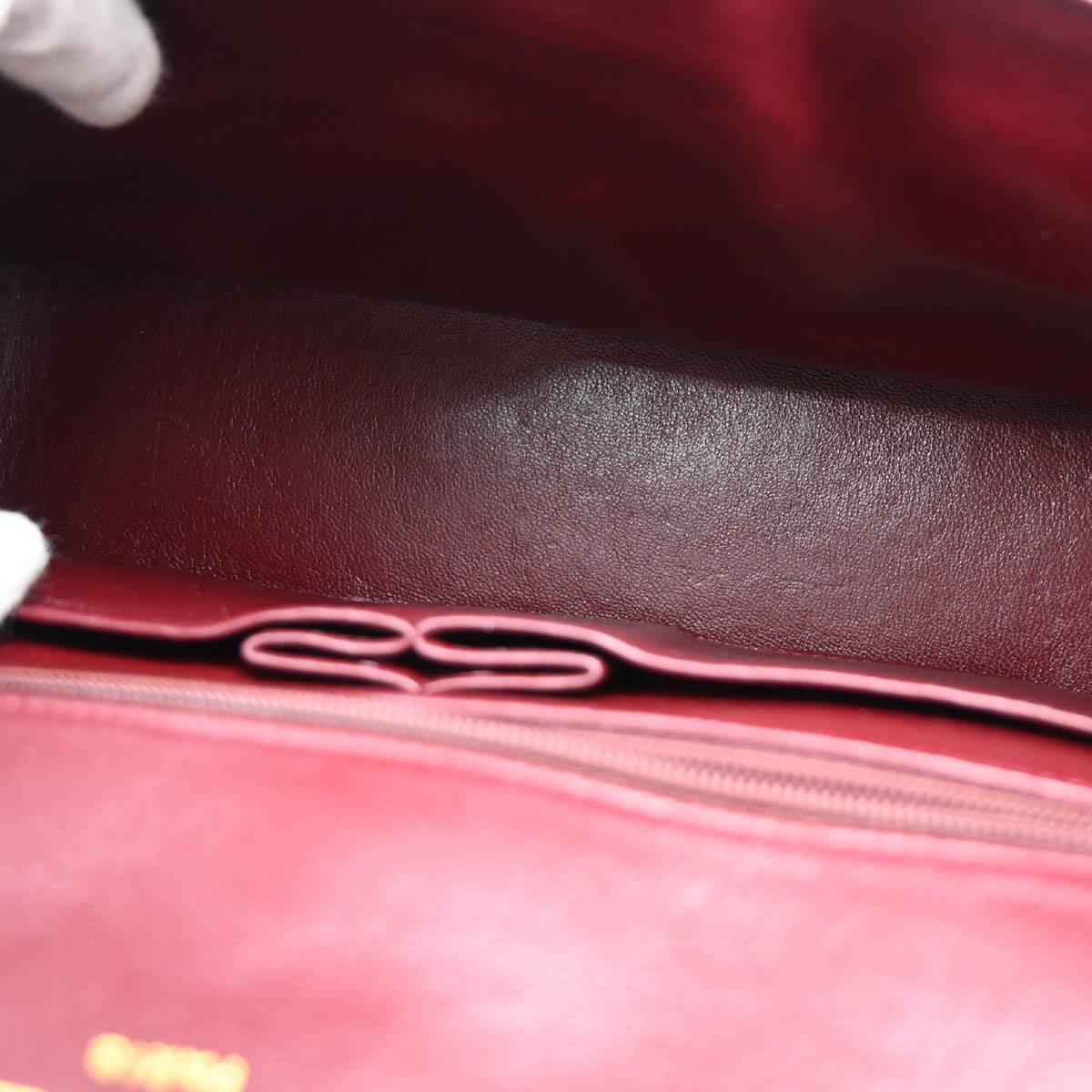 Chanel 1994-1996 Black Lambskin Paris Shoulder Bag