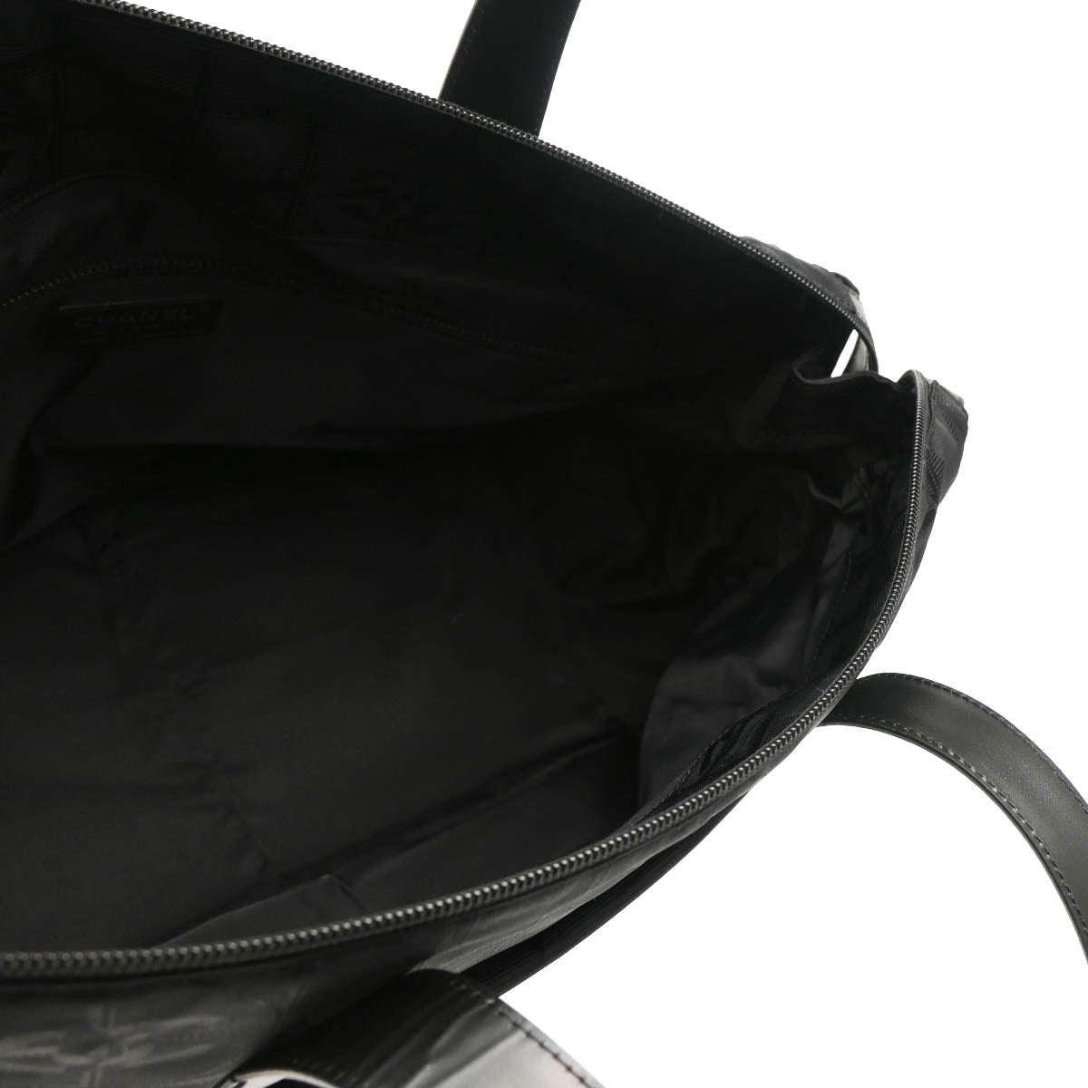 Chanel 2003-2004 Black Nylon New Travel Line Tote Handbag