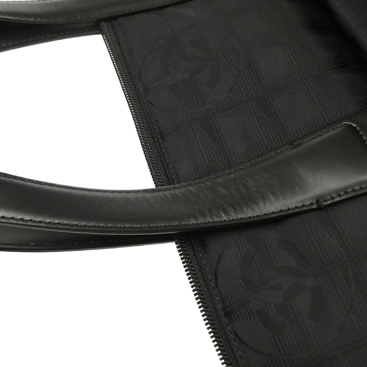Chanel 2003-2004 Black Nylon New Travel Line Tote Handbag