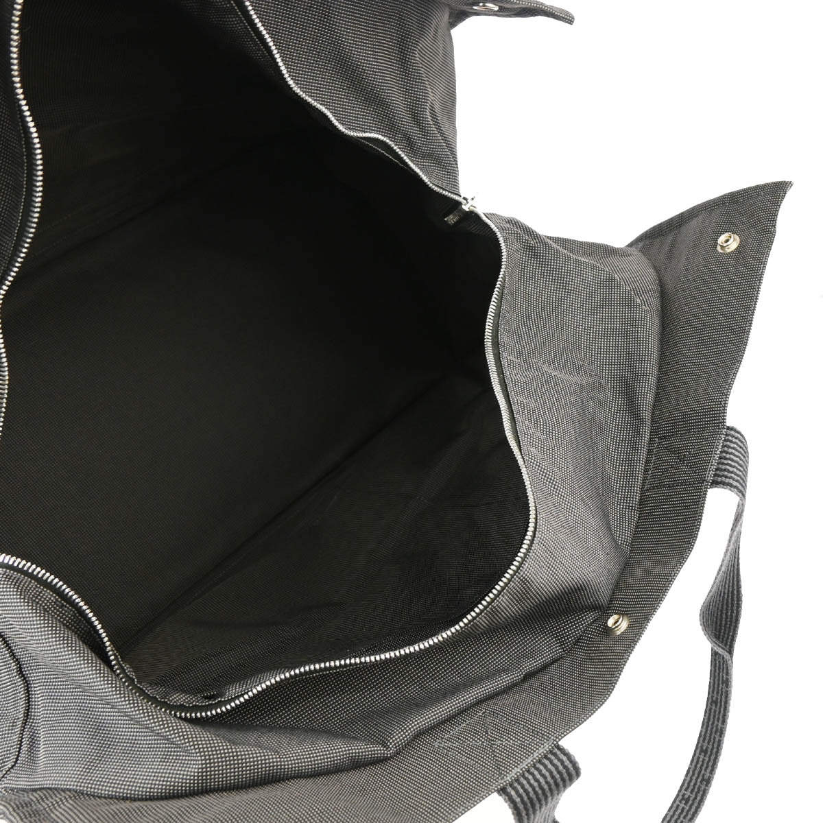 Hermes Gray Canvas Herline Tote TGM Handbag