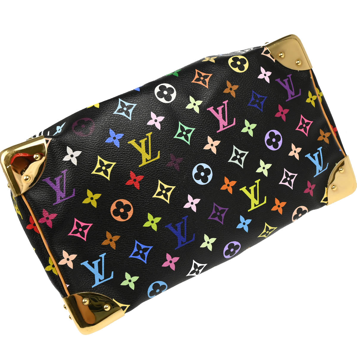 Louis Vuitton 2007 Black Monogram Multicolor Speedy 30 Handbag M92642