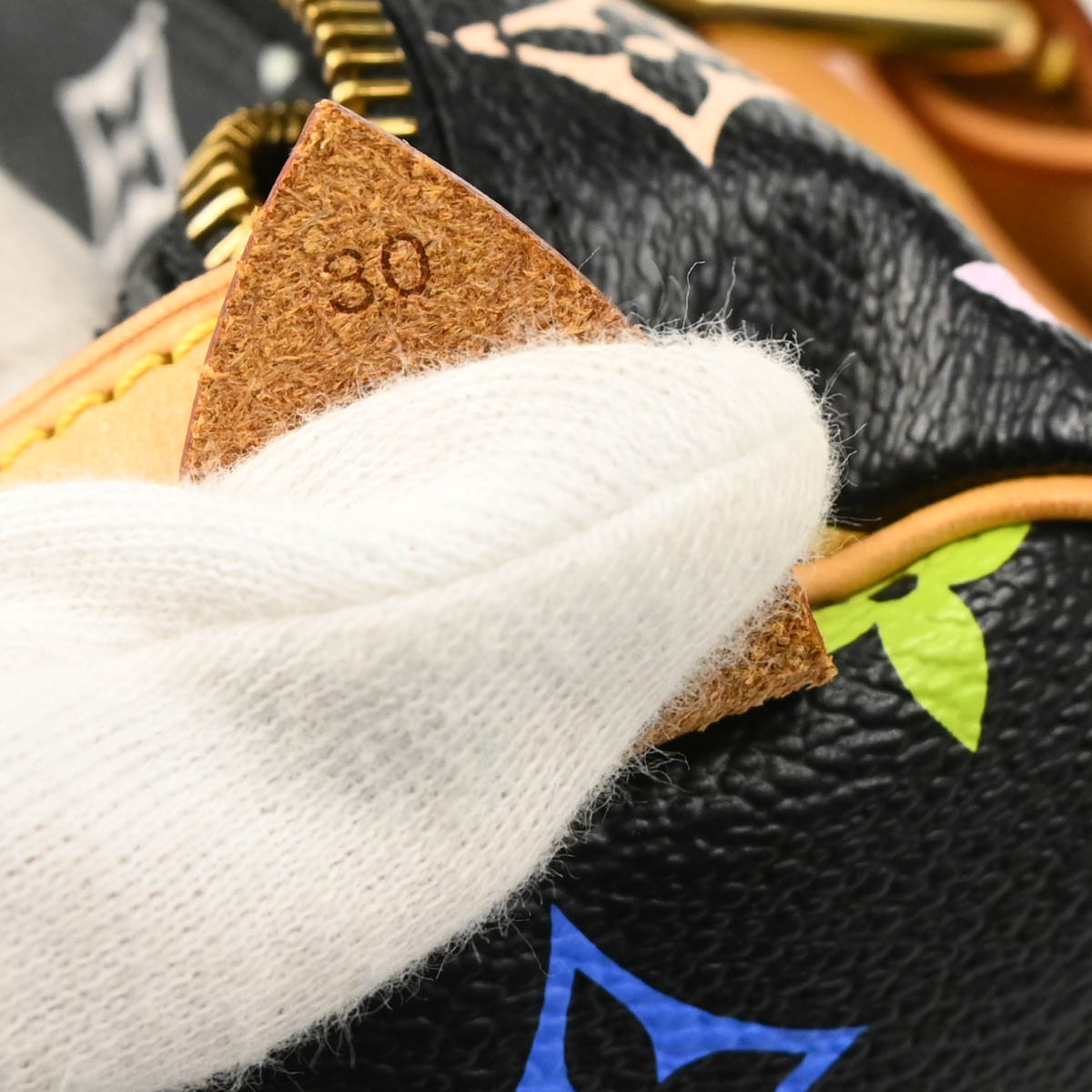 Louis Vuitton 2007 Black Monogram Multicolor Speedy 30 Handbag M92642