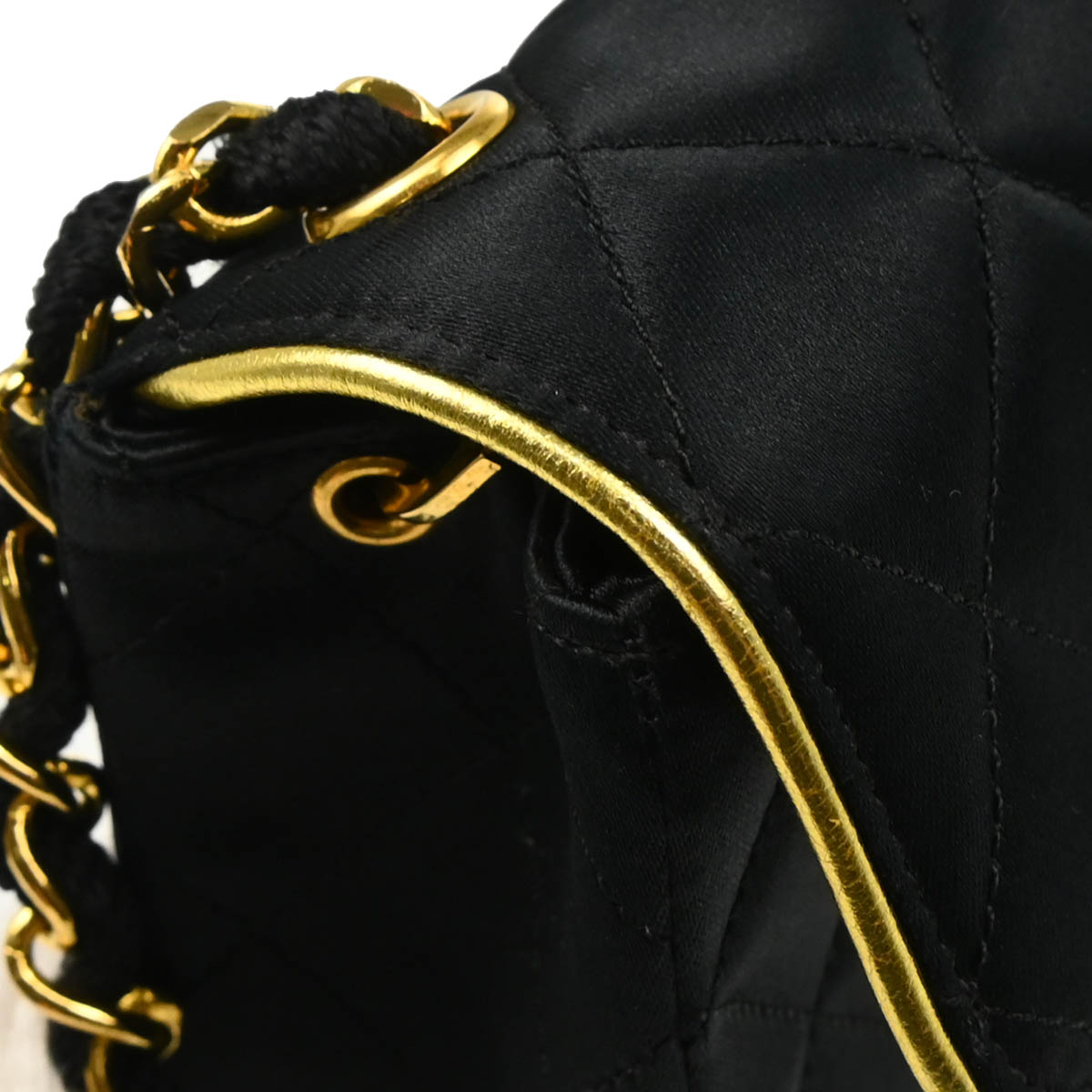 Chanel 1989-1991 Black Satin Mini Classic Square Flap Shoulder Bag 17