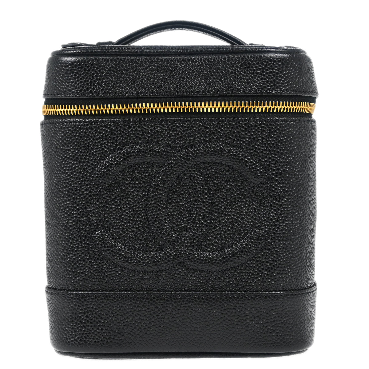 Chanel Black Caviar Timeless Vanity Handbag