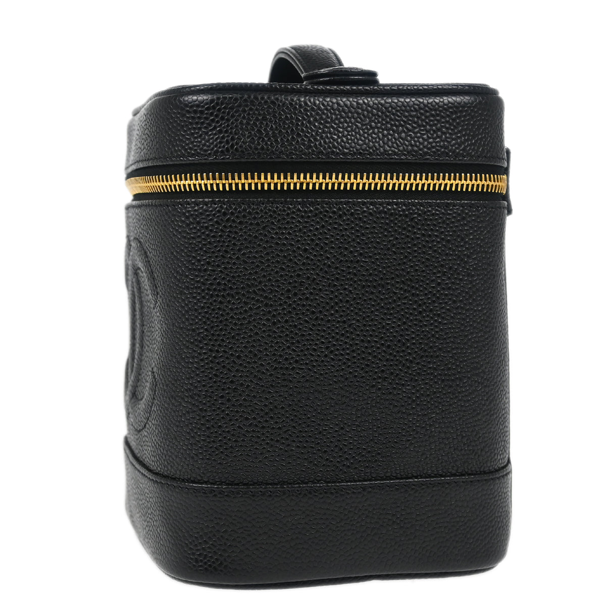 Chanel Black Caviar Timeless Vanity Handbag