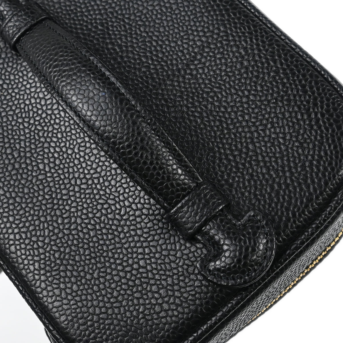 Chanel Black Caviar Timeless Vanity Handbag