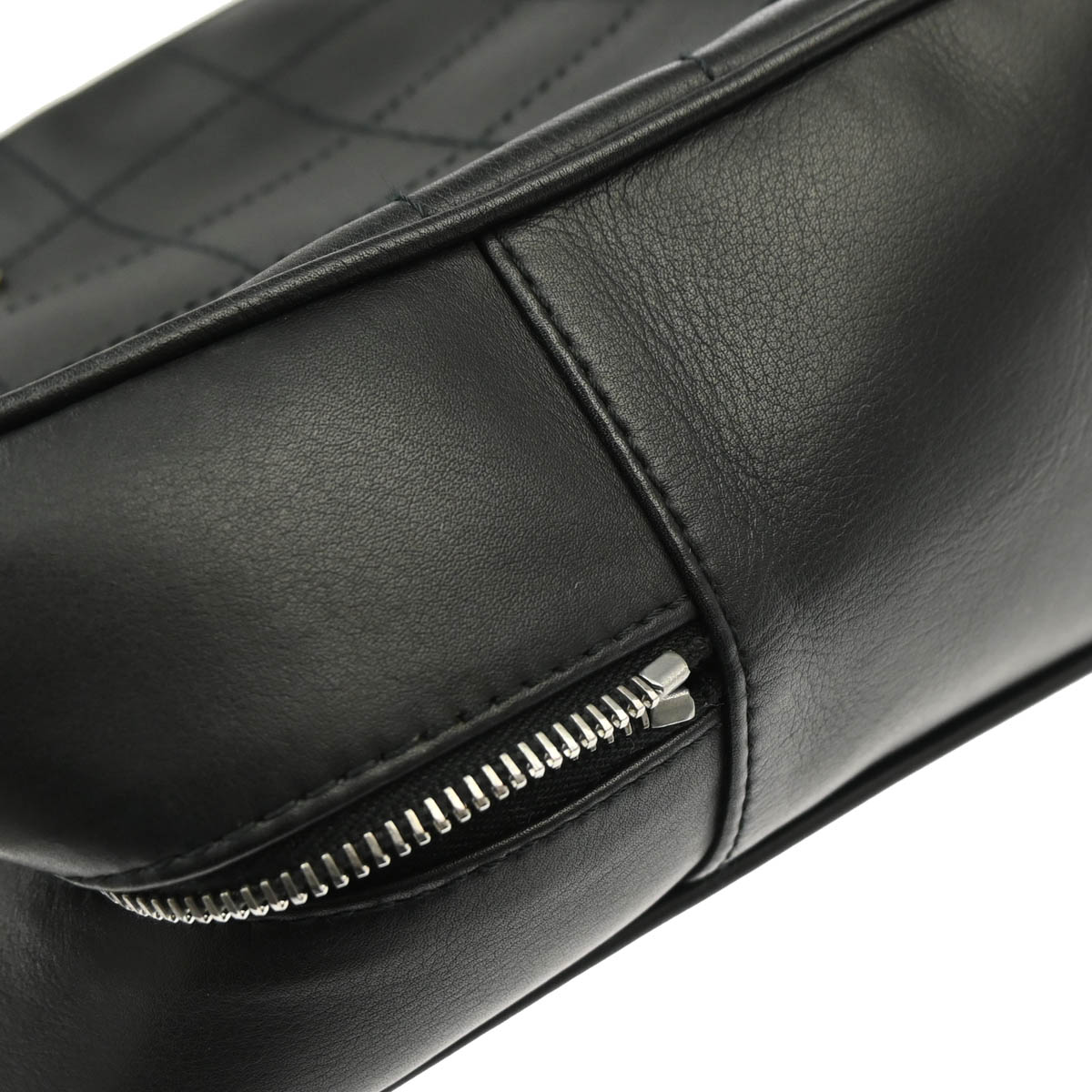 Chanel 2001-2003 Black Lambskin Choco Bar Handbag