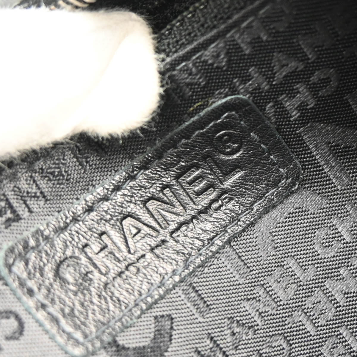 Chanel 2001-2003 Black Lambskin Choco Bar Handbag