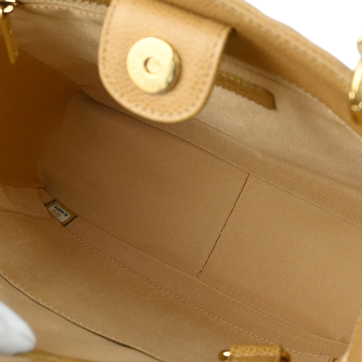 Chanel 2003-2004 Beige Caviar Petite Shopping Tote PST Chain Handbag