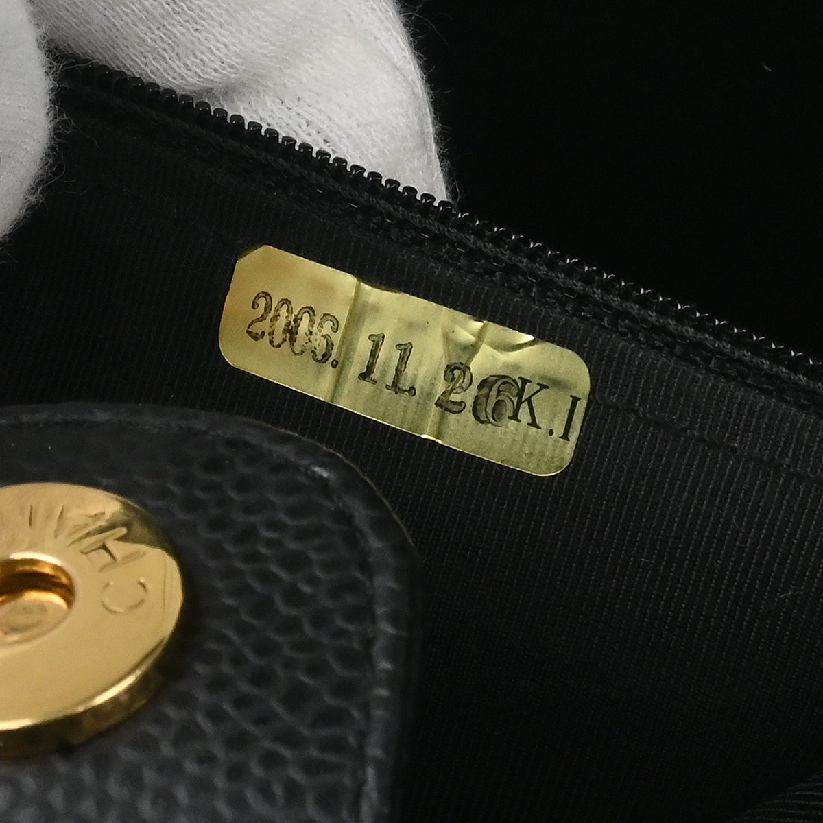 Chanel 2006-2008 Black Caviar Petite Shopping Tote PST Chain Handbag