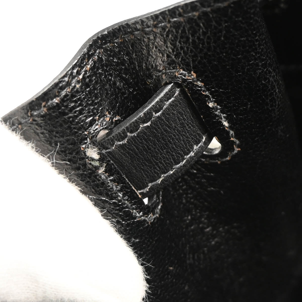 Hermes 1992 Black Box Calf Kelly Sport GM Shoulder Bag