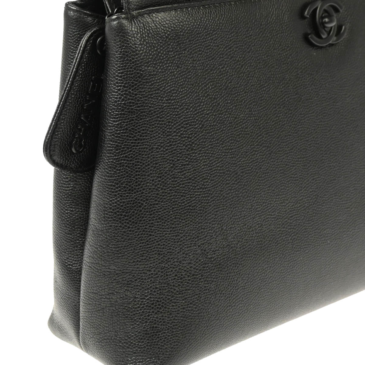 Chanel 1997-1999 Black Caviar Handbag