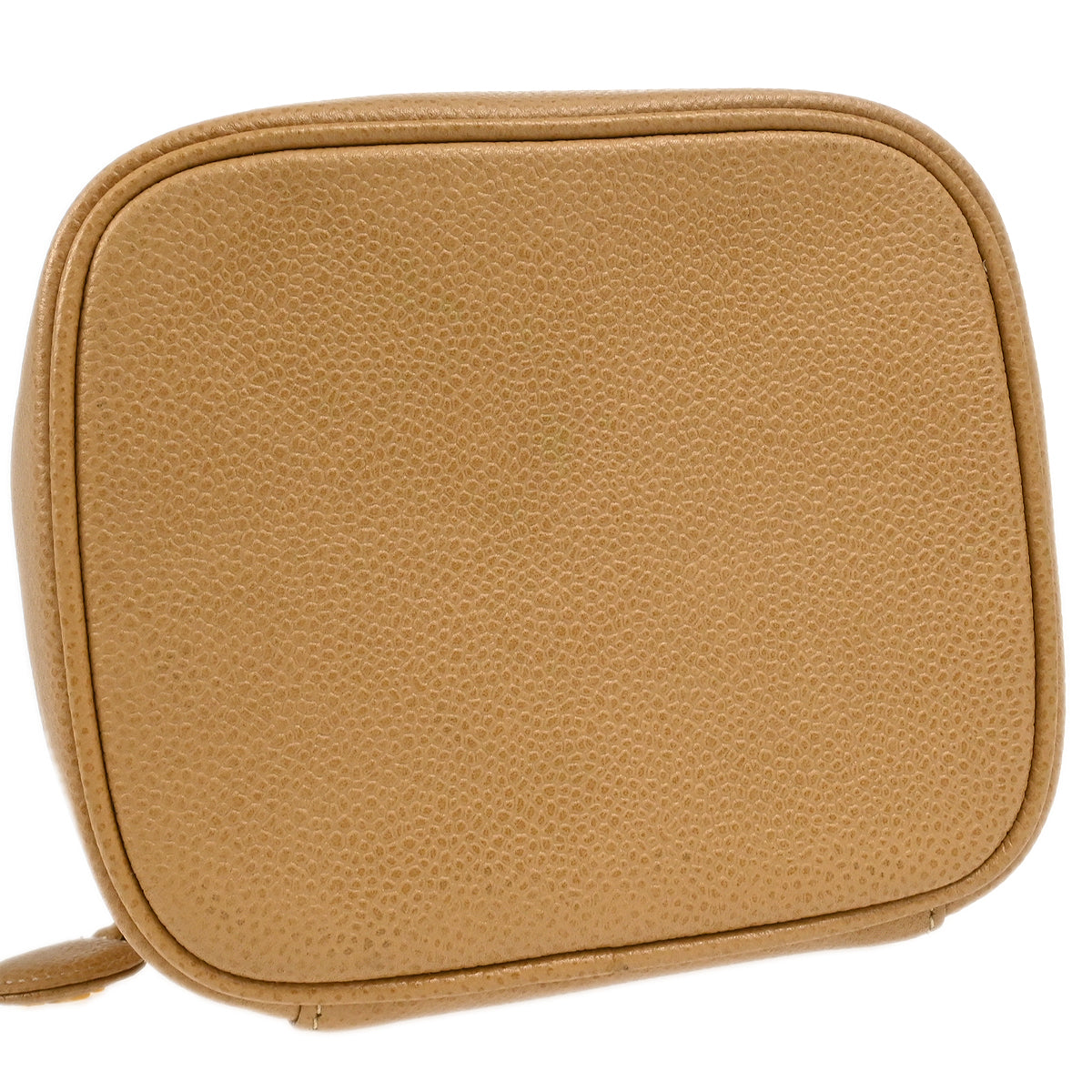 Chanel 1997-1999 Beige Caviar Timeless Vanity Handbag