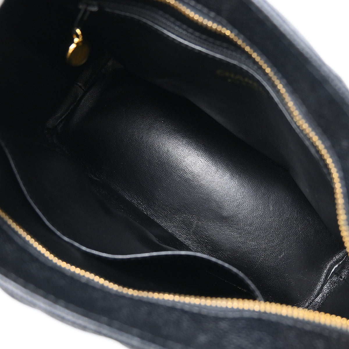 Chanel Black Caviar Medallion Tote Handbag