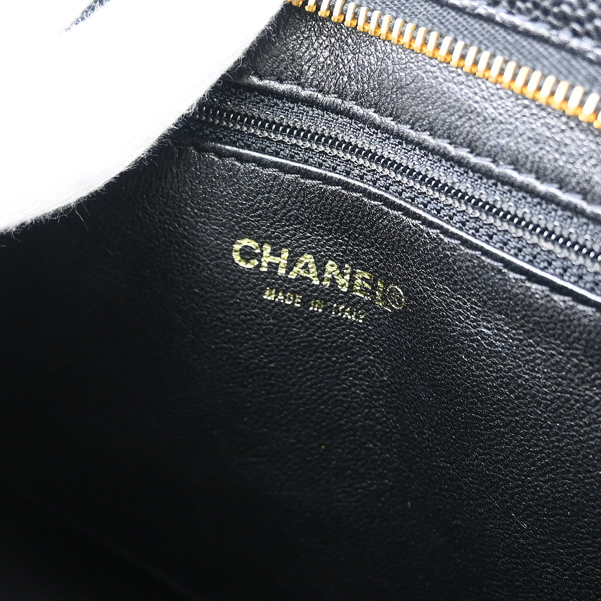 Chanel Black Caviar Medallion Tote Handbag