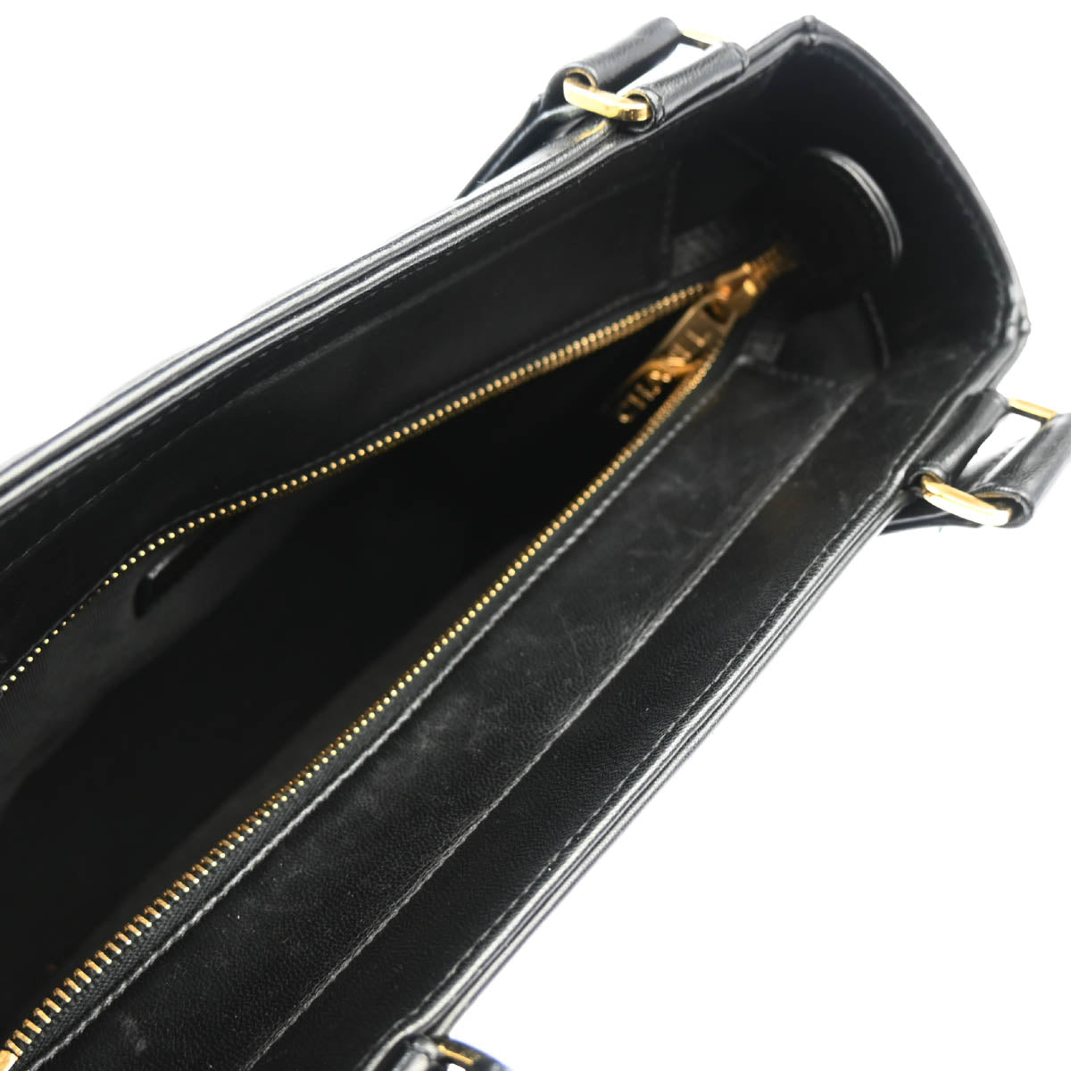 Chanel 2001-2003 Black Lambskin Choco Bar Handbag