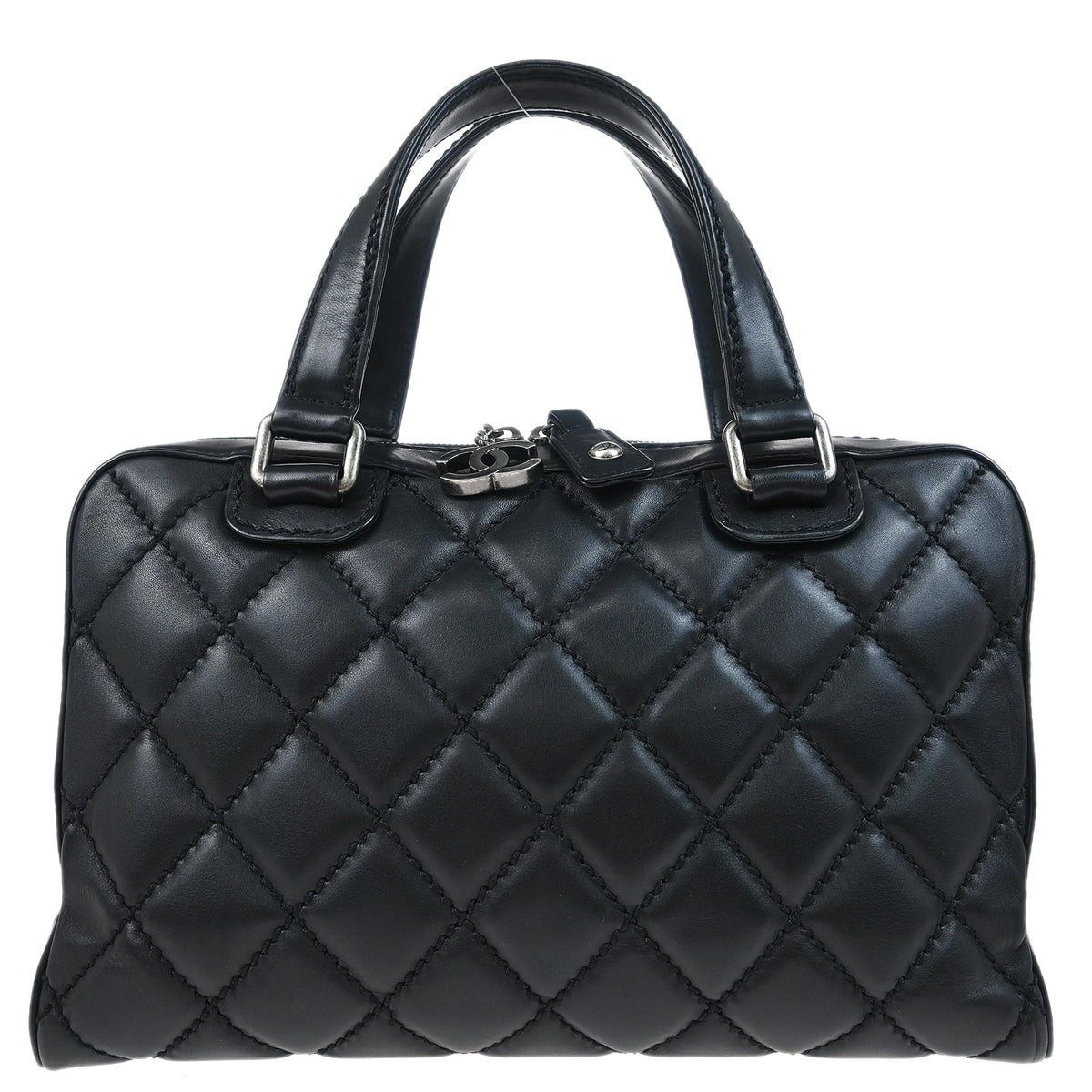 Chanel 2006-2008 Black Calfskin Wild Stitch Handbag