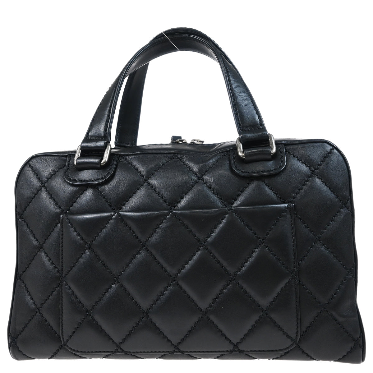 Chanel 2006-2008 Black Calfskin Wild Stitch Handbag