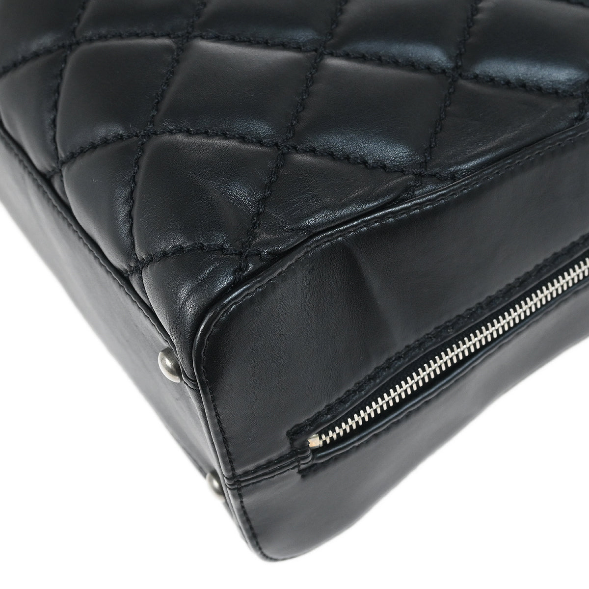 Chanel 2006-2008 Black Calfskin Wild Stitch Handbag