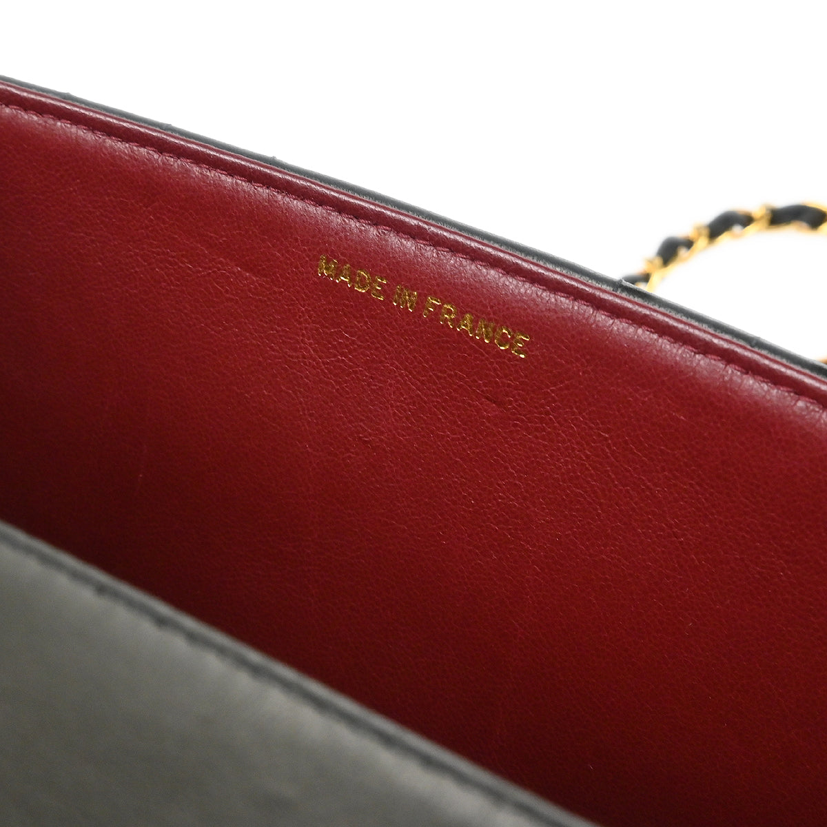 Chanel 1991-1994 Black Lambskin Vertical Stitch Single Flap Shoulder Bag