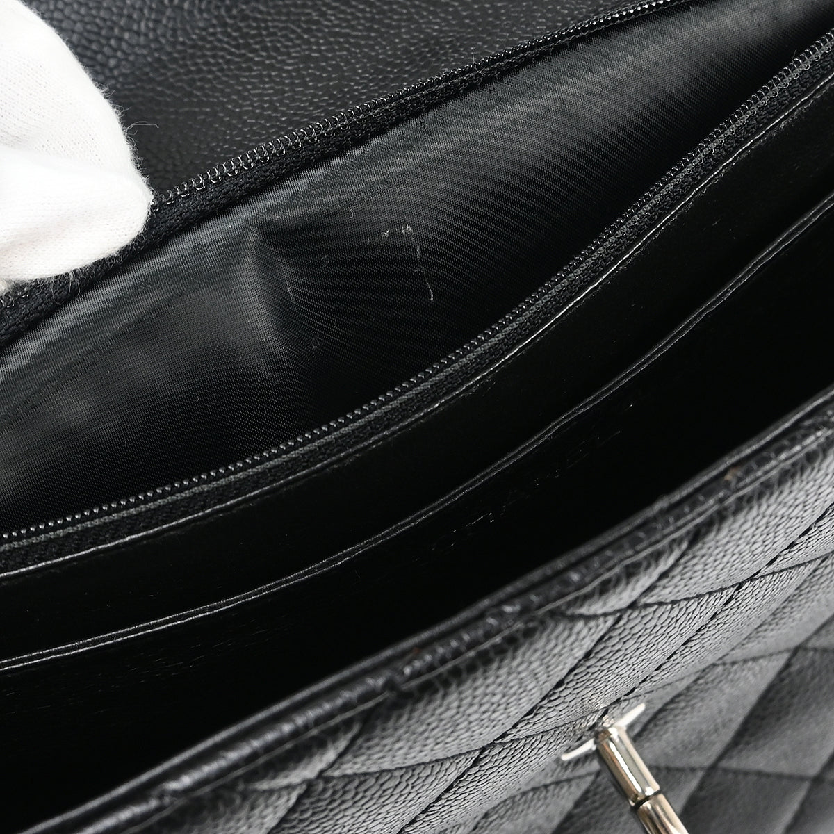 Chanel 2000-2001 Black Caviar Handbag
