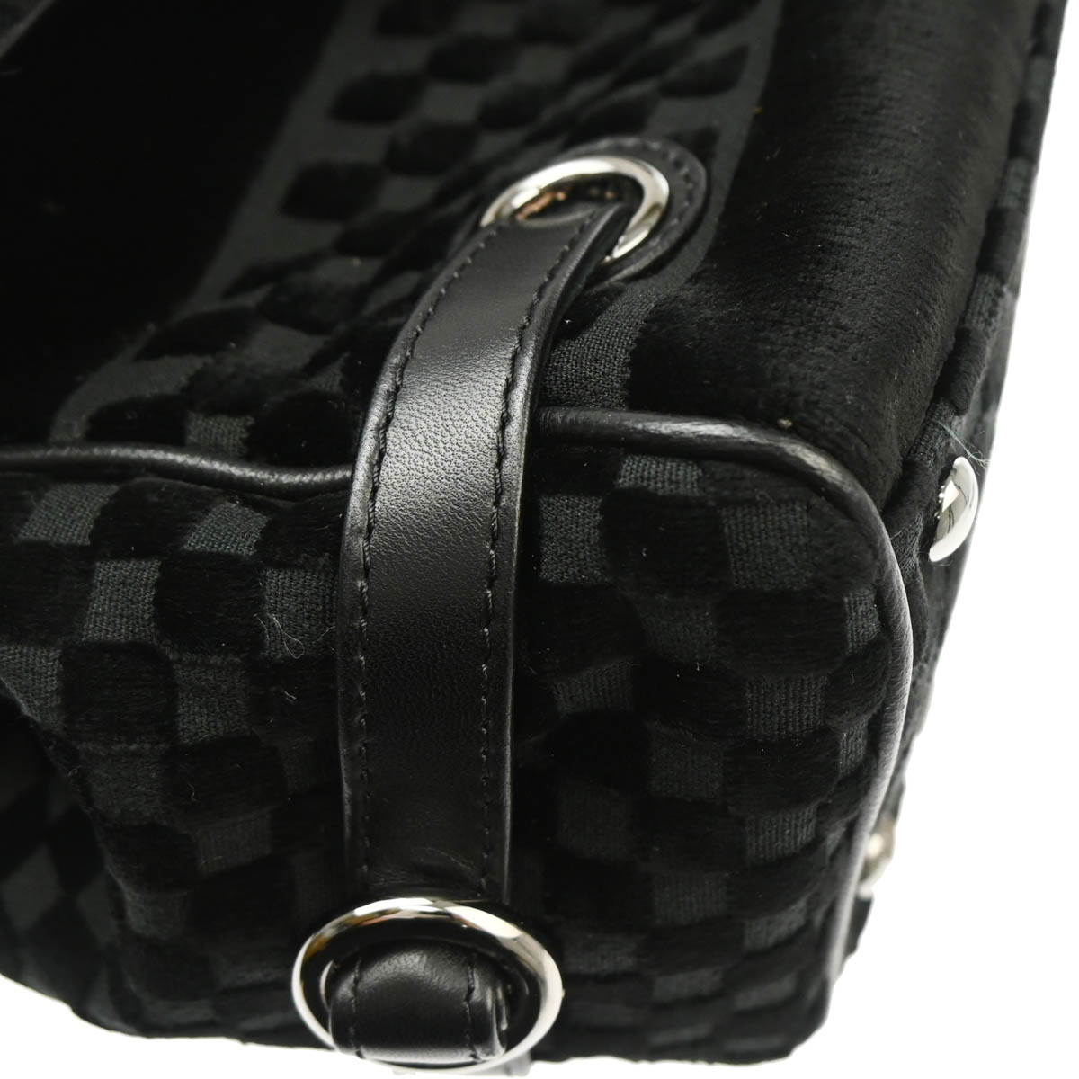 Chanel 2005-2006 Black Velvet Single Flap Shoulder Bag