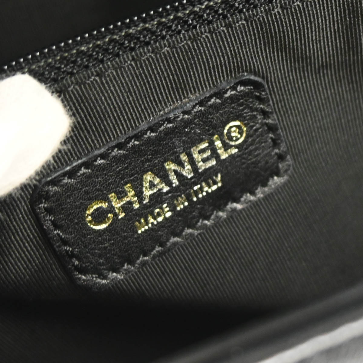 Chanel 2001-2003 Black Lambskin Choco Bar Shoulder Bag
