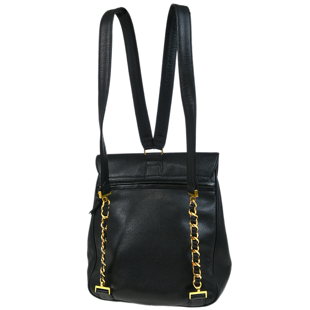 Chanel 2003-2004 Black Caviar Backpack