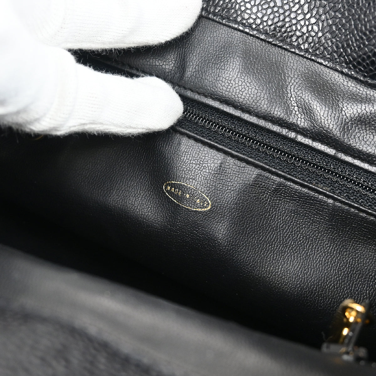 Chanel 2003-2004 Black Caviar Backpack