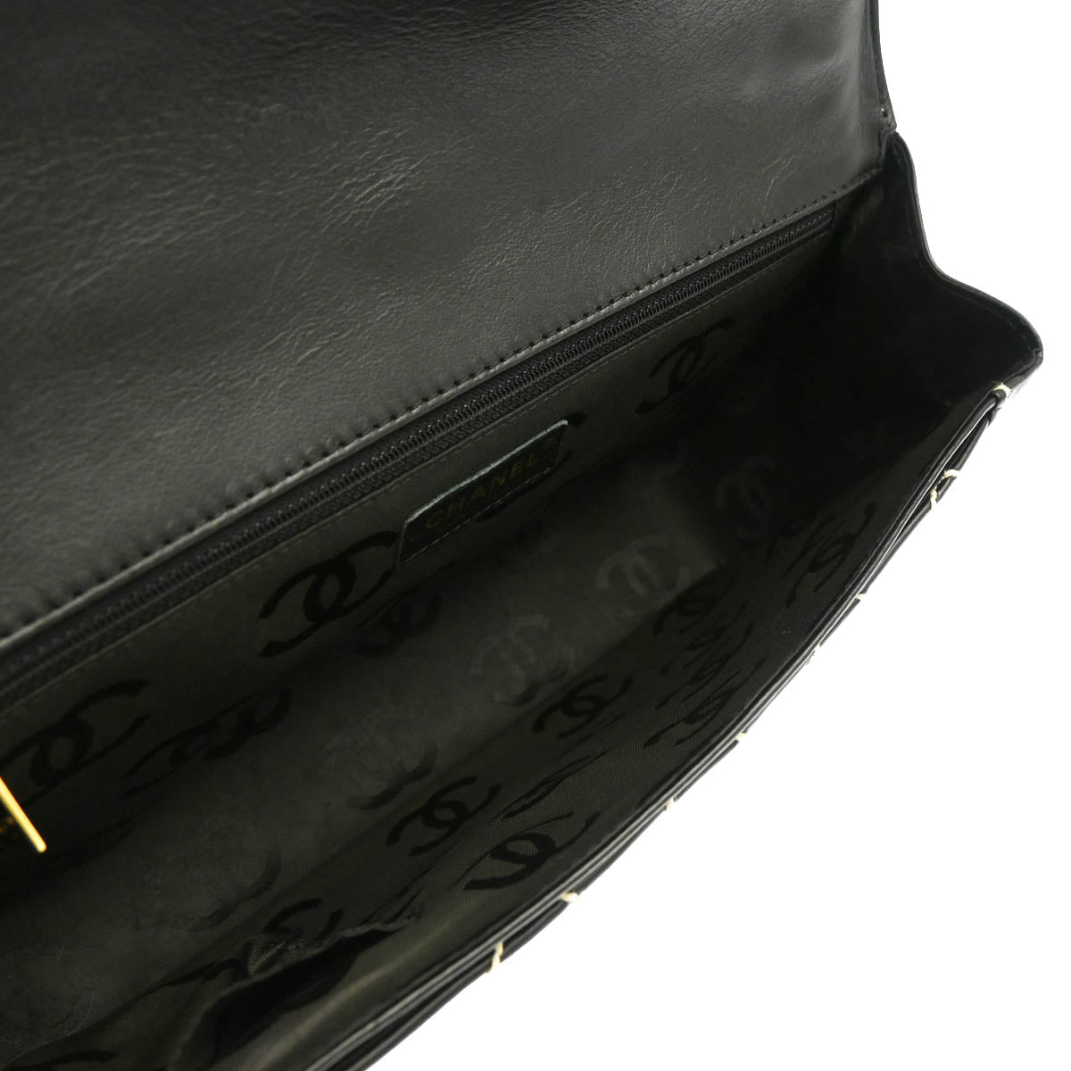 Chanel 2004-2005 Black Calfskin Wild Stitch Handbag