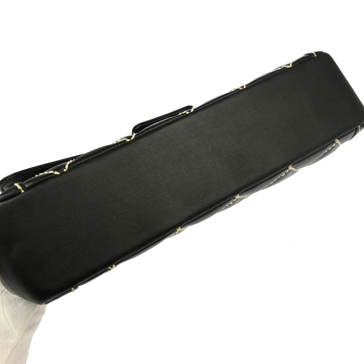 Chanel 2004-2005 Black Calfskin Wild Stitch Handbag