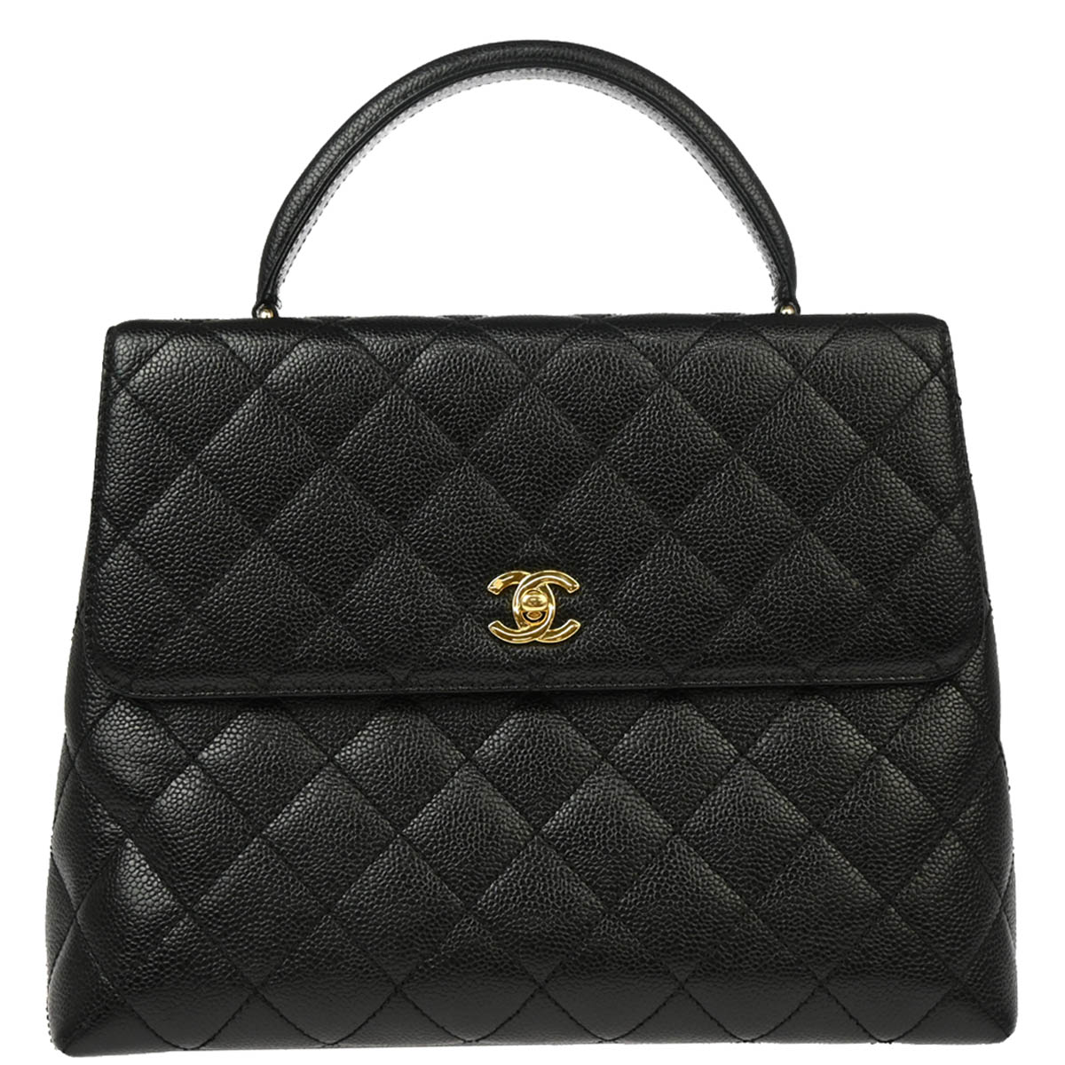 Chanel 2001-2003 Black Caviar Handbag