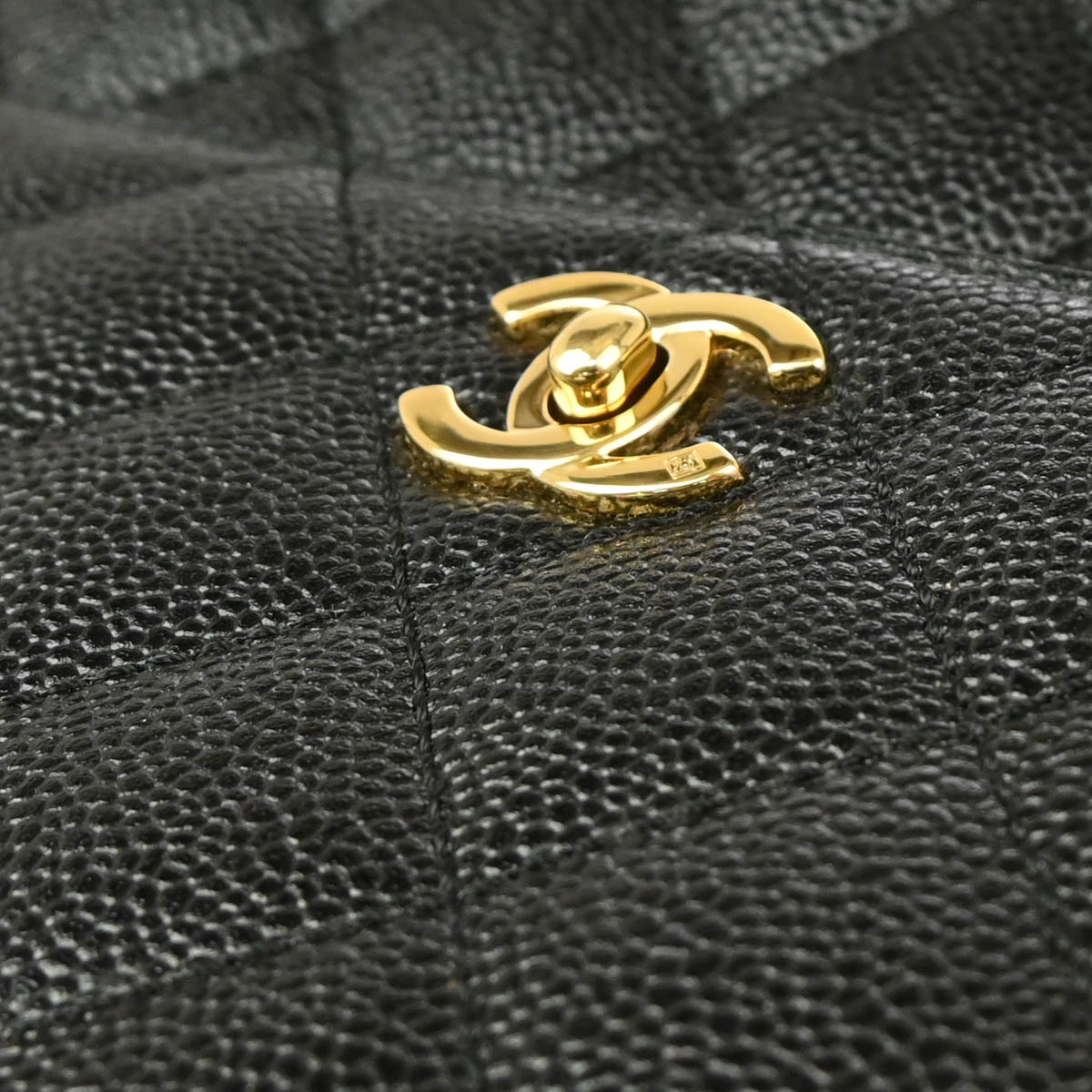 Chanel 2001-2003 Black Caviar Handbag