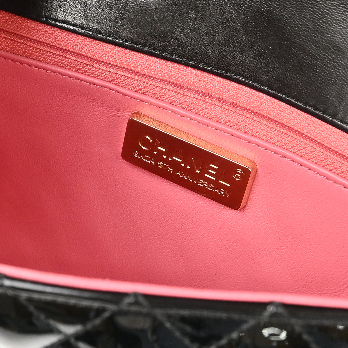 Chanel 2009-2010 Black Patent Leather Ginza 5th Anniversary Shoulder Bag