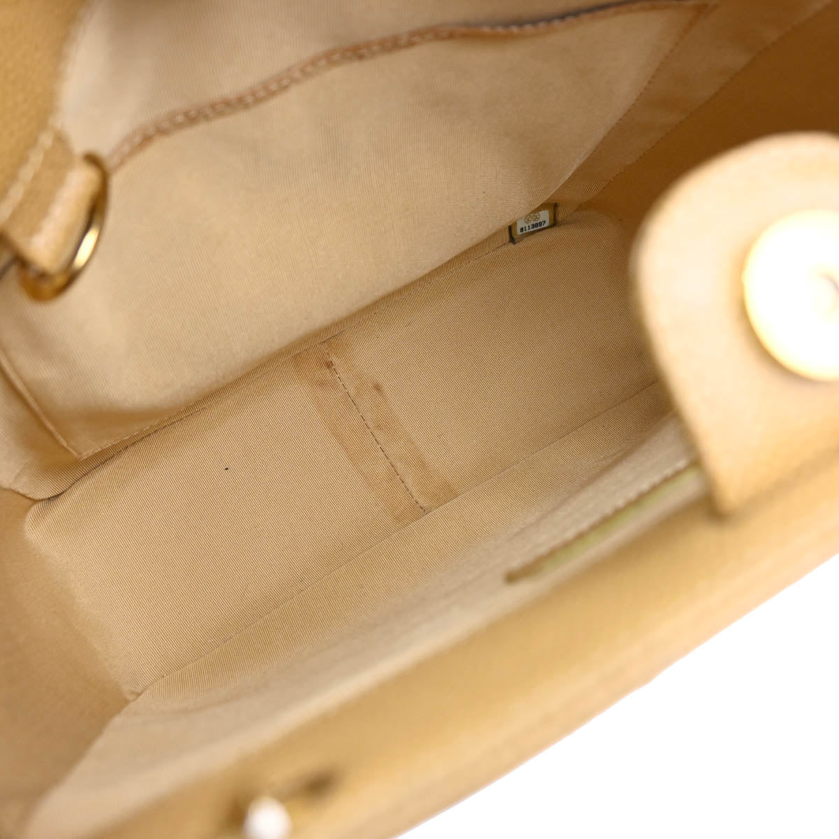 Chanel 2003-2004 Beige Caviar Petite Shopping Tote PST Chain Handbag