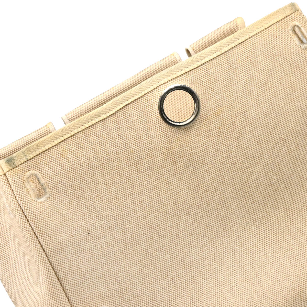 Hermes 2000 Black Beige Toile Officier H Herbag PM 2 in 1 2way Shoulder Handbag