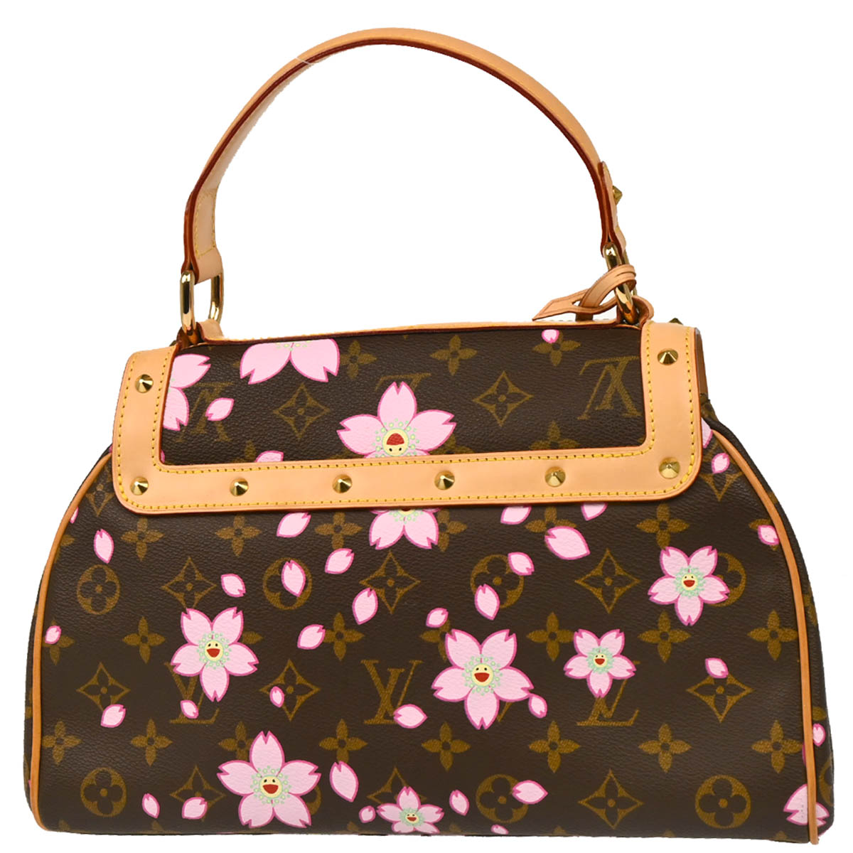 Louis Vuitton 2003 Monogram Cherry Blossom Sac Retro PM Handbag M92012