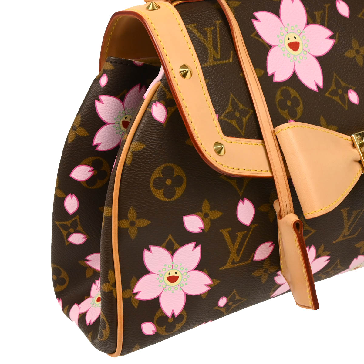 Louis Vuitton 2003 Monogram Cherry Blossom Sac Retro PM Handbag M92012