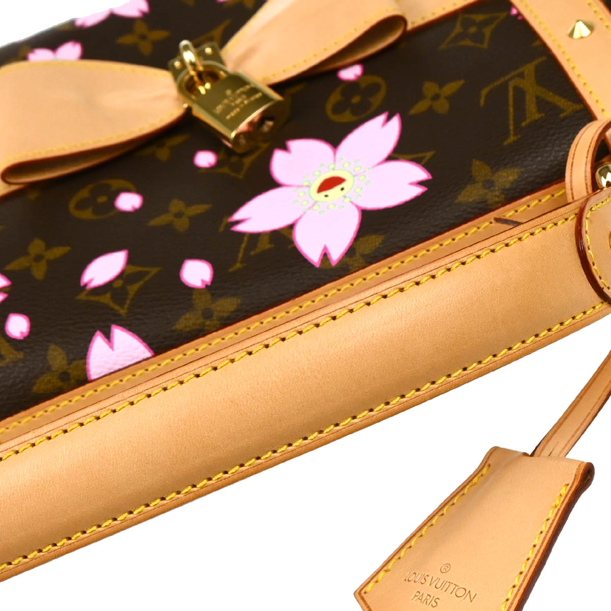 Louis Vuitton 2003 Monogram Cherry Blossom Sac Retro PM Handbag M92012
