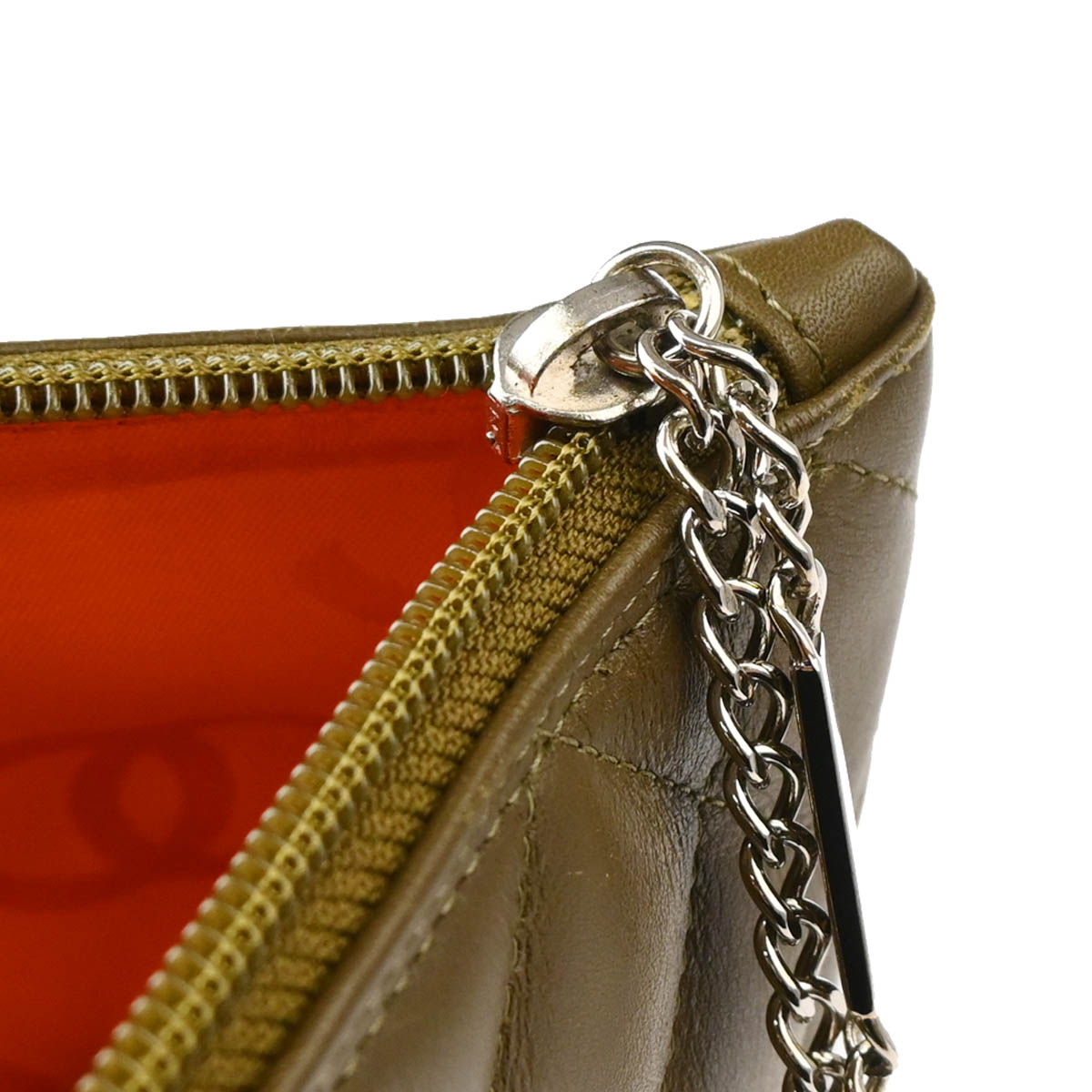 Chanel * 2004-2005 Khaki Calfskin Cambon Ligne Tote Handbag