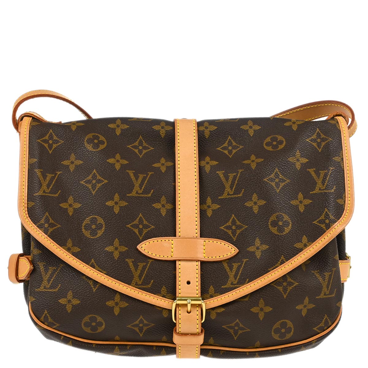 Louis Vuitton 1998 Monogram Saumur 30 Messenger Shoulder Bag M42256