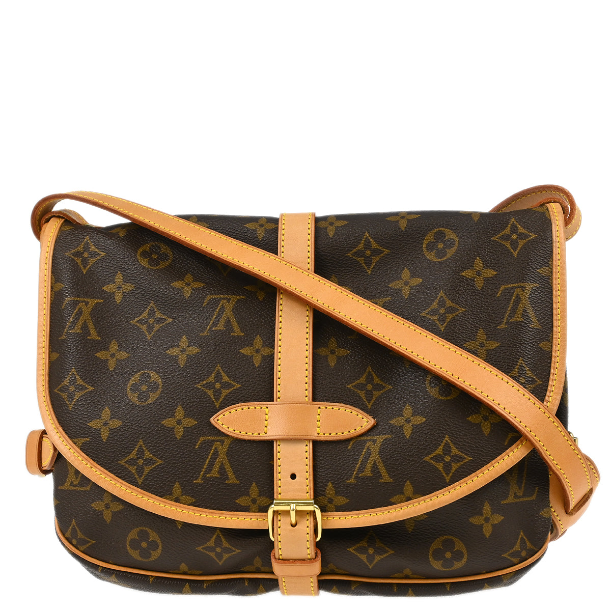 Louis Vuitton 1998 Monogram Saumur 30 Messenger Shoulder Bag M42256
