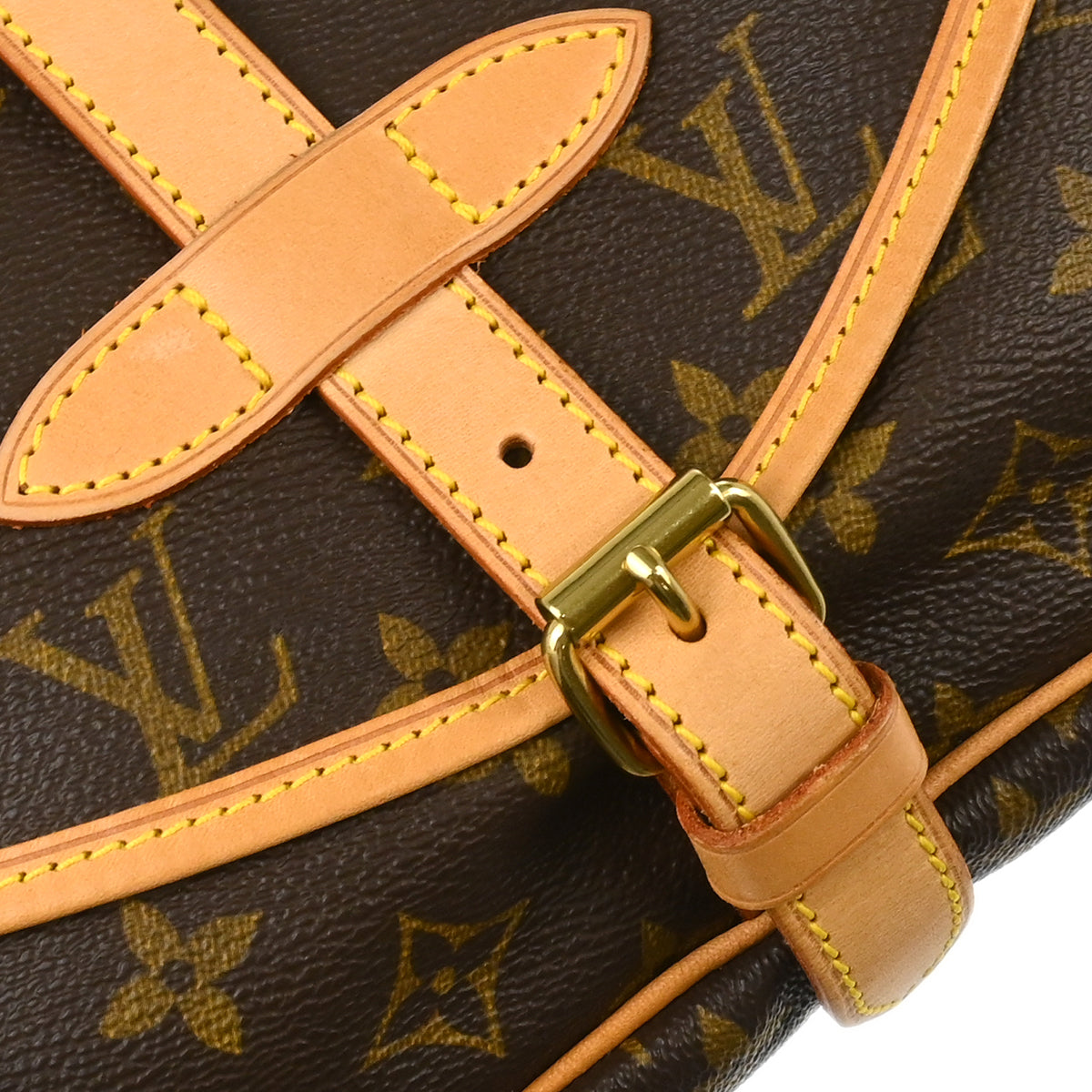 Louis Vuitton 1998 Monogram Saumur 30 Messenger Shoulder Bag M42256
