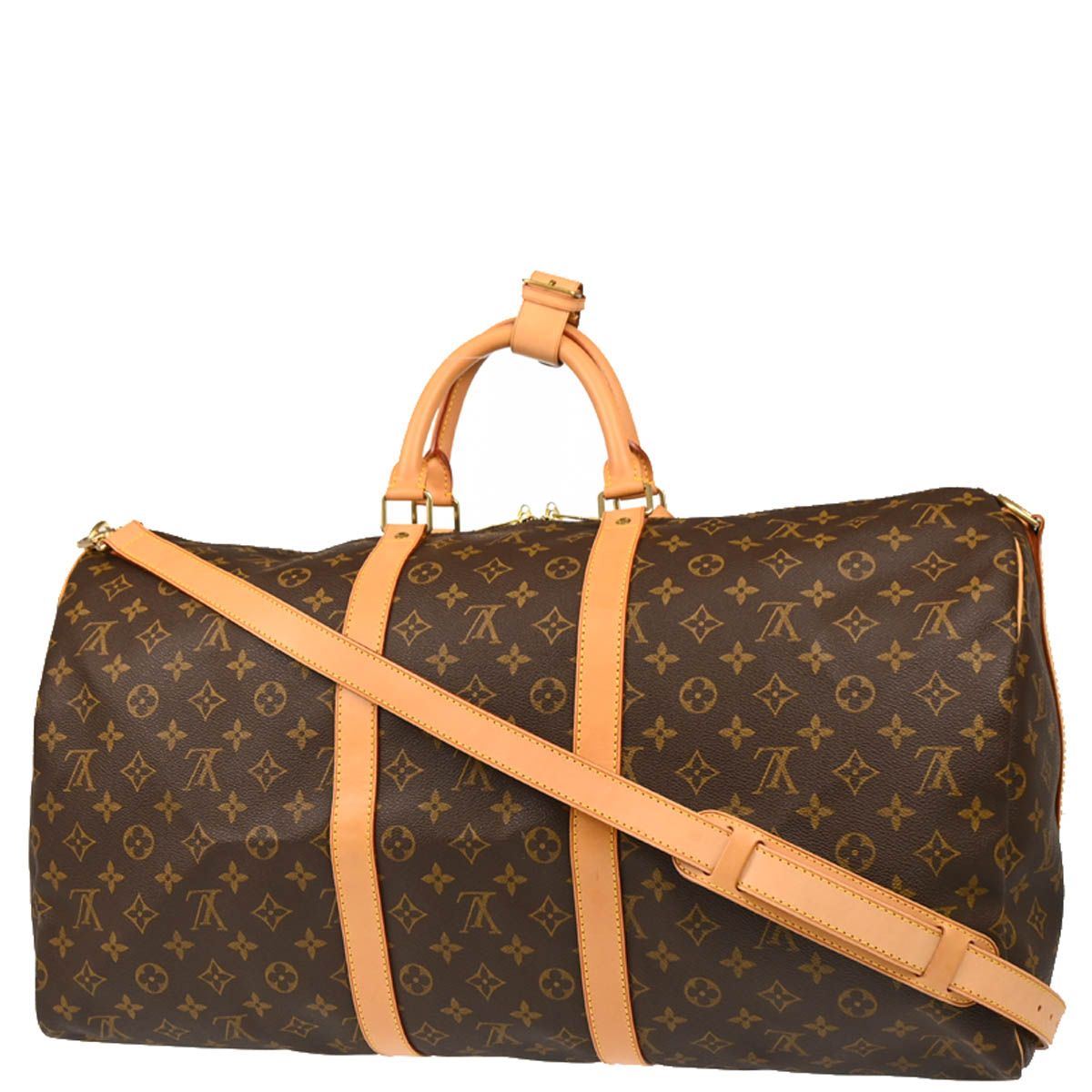 Louis Vuitton 2003 Monogram Keepall Bandouliere 55 Duffle 2way Shoulder Bag M41414