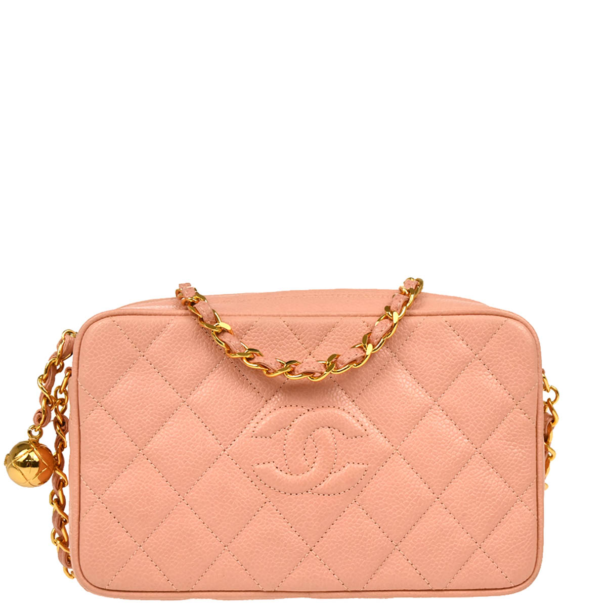 Chanel 1994-1996 Pink Caviar Camera Bag