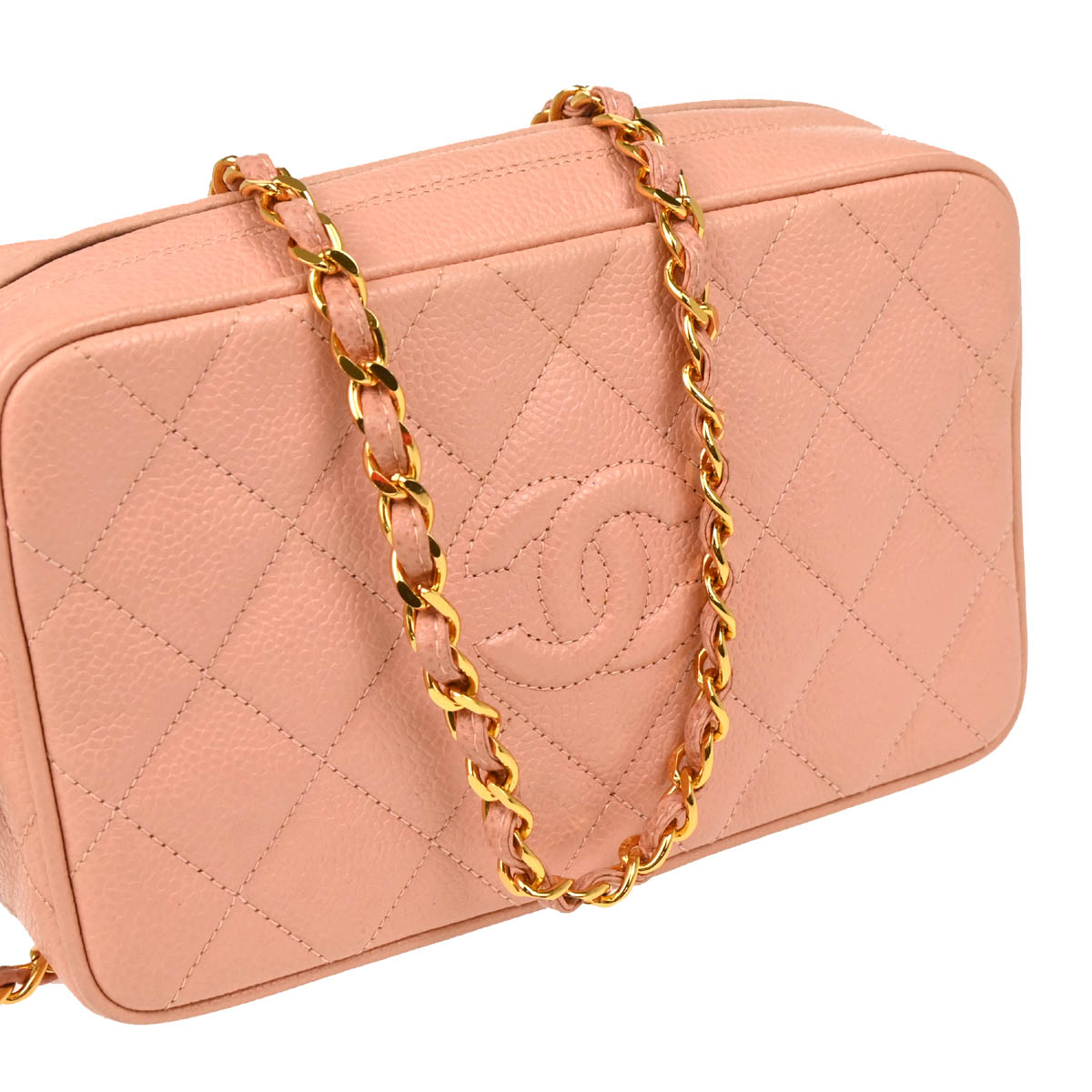 Chanel 1994-1996 Pink Caviar Camera Bag