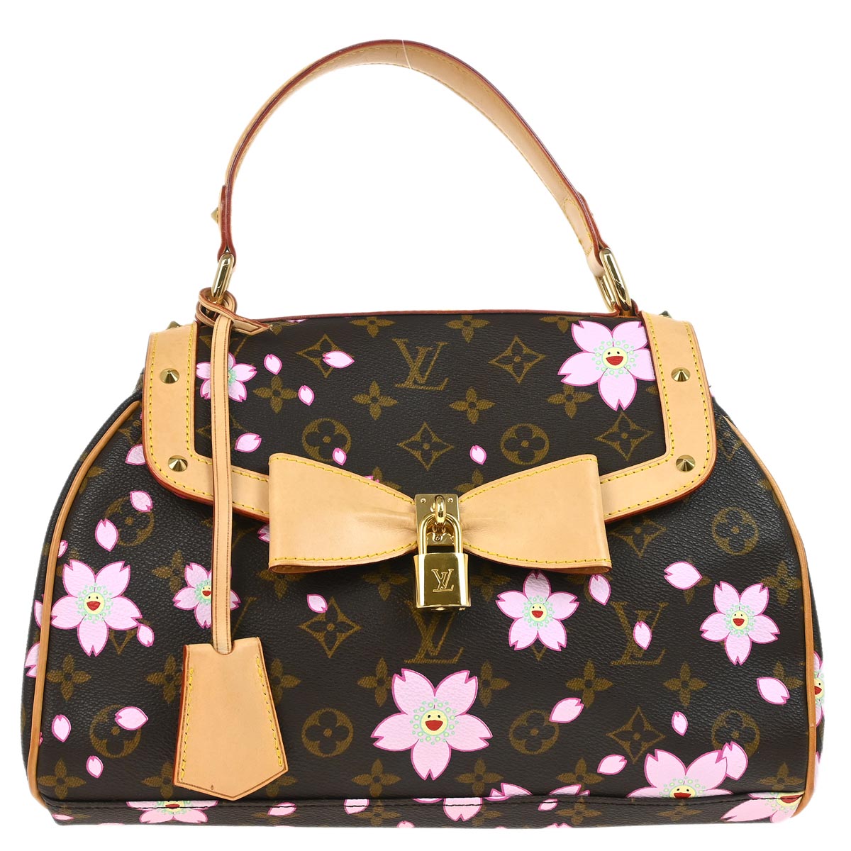 Louis Vuitton 2003 Monogram Cherry Blossom Sac Retro PM Handbag M92012